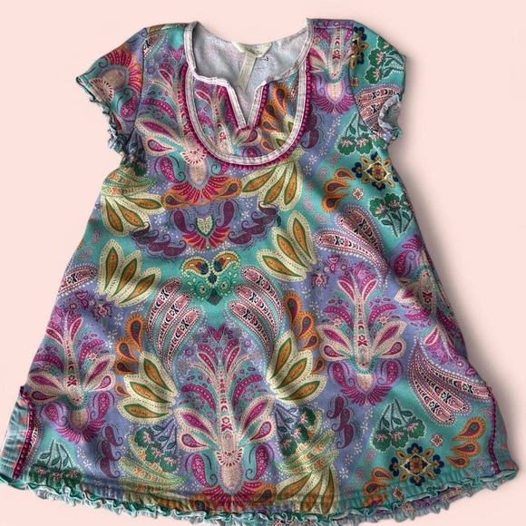 Matilda Jane Girls Size 8 Swim Cover-Up Dress – Paisley Print, Terrycloth - Picture 1 of 4